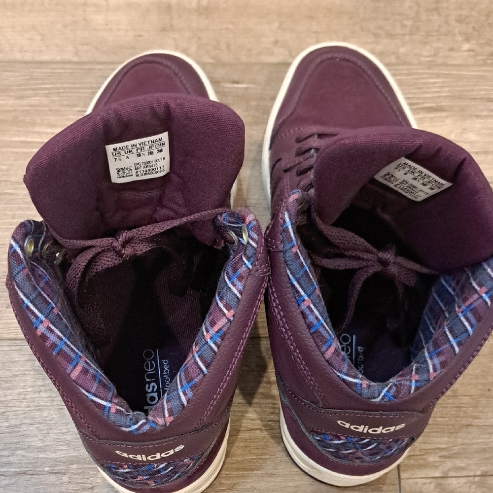 Adidas Women's Purple Neo Raleigh Mid - Picture 8 of 9